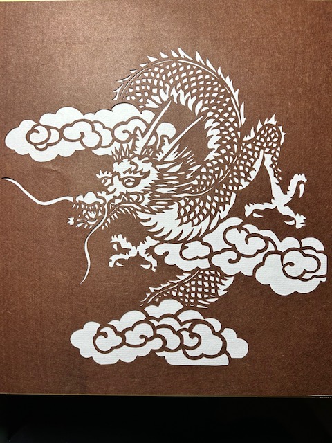 伊勢型紙 1枚 】 鯉（コイ） （#9） 伊勢型紙 1枚 】 鯉（コイ） （#9